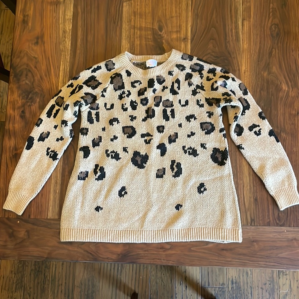 Isabel Maternity Cheetah Sweater